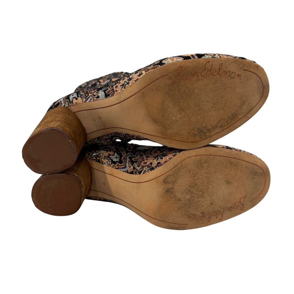 Sam Edelman for Anthropologie Corra Tapestry Ankle Boots Sz 7 - Picture 9 of 16